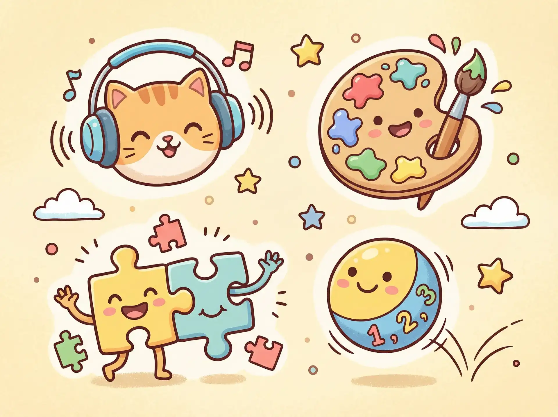 小朋友的手工作品 - 暗夜行者 益智创作